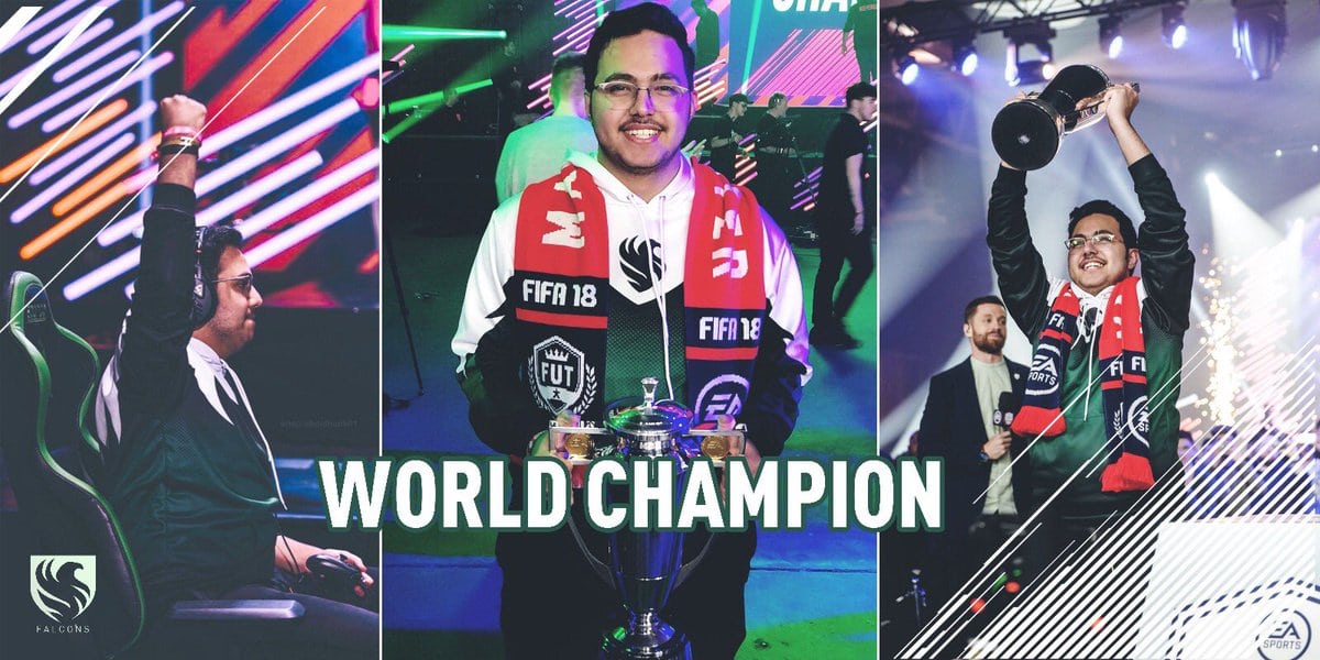 مساعد الدوسري بطل كأس FUT Champions في مانشستر
