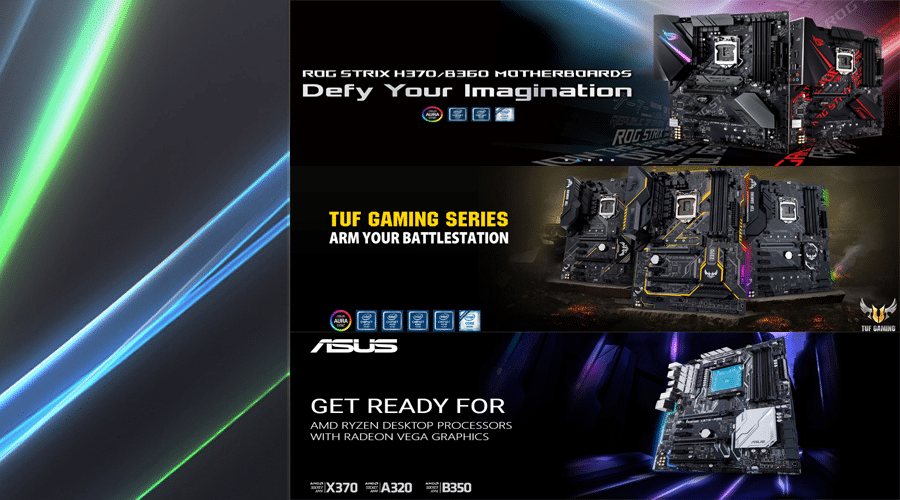 وحوش ASUS تظهر وتسيطر على شرائح H370/B360 مع عدد كبير من اللوحات