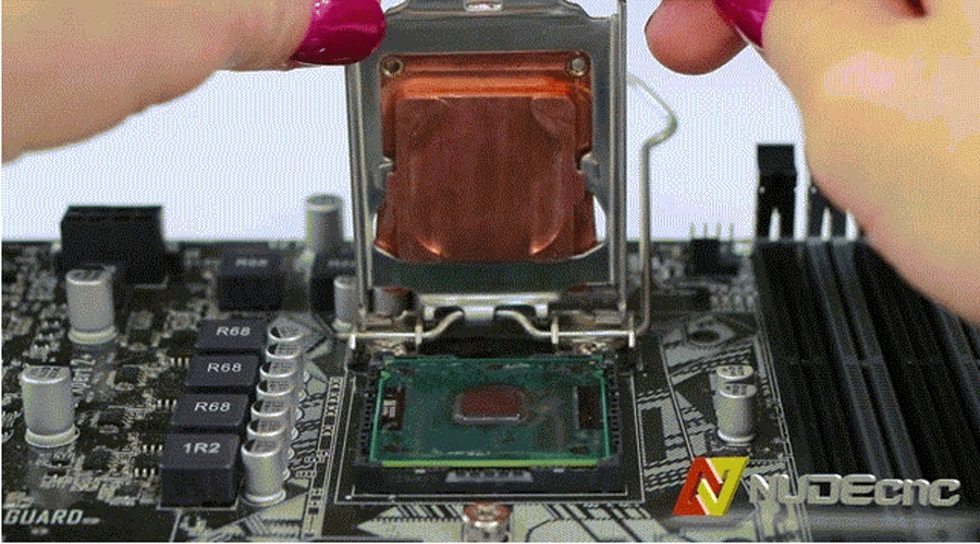 البلوك المائي Ncore V1 هو الاول منه نوع بالعالم مخصص لتبريد CPU من دون غطاء!!
