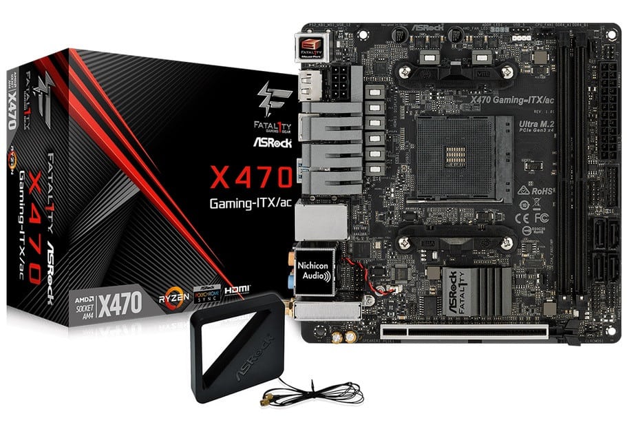 شركة ASRock تعلن عن Fatal1ty X470 Gaming-ITX/ac لعشاق اللوحات الصغيرة