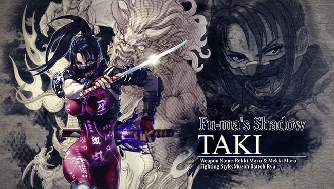 مقاتلة النينجا Taki فى طريقها إلي لعبة Soulcalibur VI