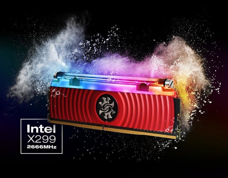 لأول مرة بالعالم ADATA تقدم ذاكرة SPECTRIX D80 DDR4 RGB الهجينة بتبريد مائي