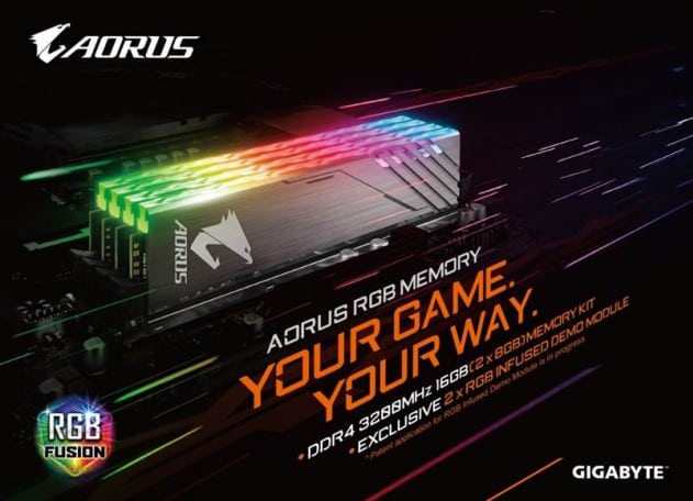 معرض Computex18: جيجابايت تفاجئنا وتدخل عالم ذواكر DDR4 بنكهة AORUS RGB