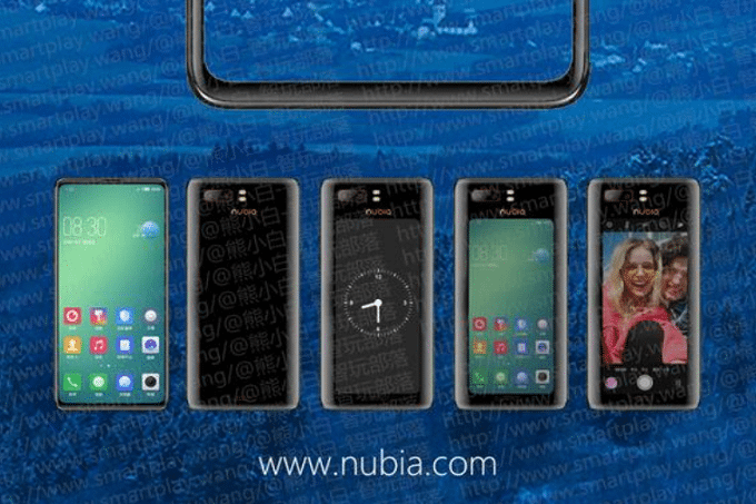 تسريب صور دعائية لهاتف ZTE Nubia Z18S بشاشتين