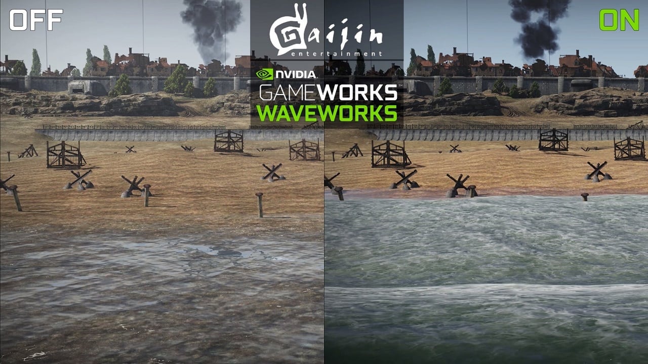 مؤثرات GameWorks الحصرية، اضافات بصرية رائدة؟ أم مشكلات للأداء دون فائدة؟ WaveWorks in War Thunder
