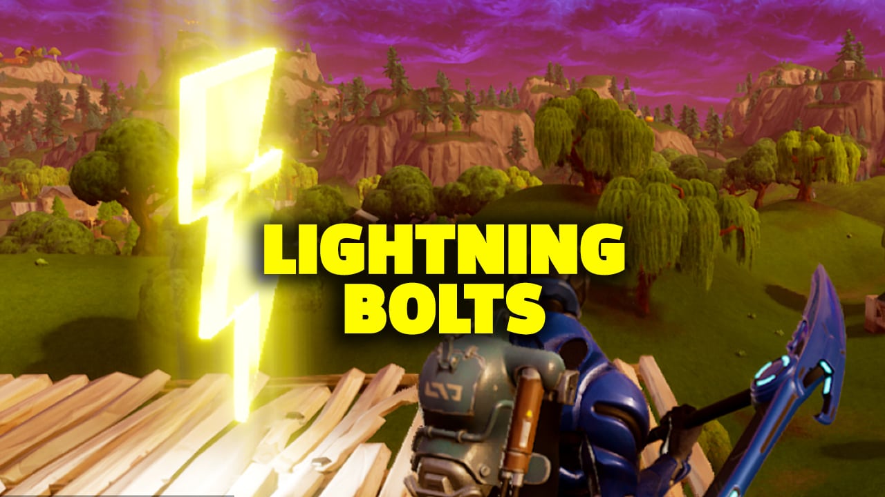 أين يمكنكم إيجاد صواعق البرق Lightning bolts في Fortnite ؟؟