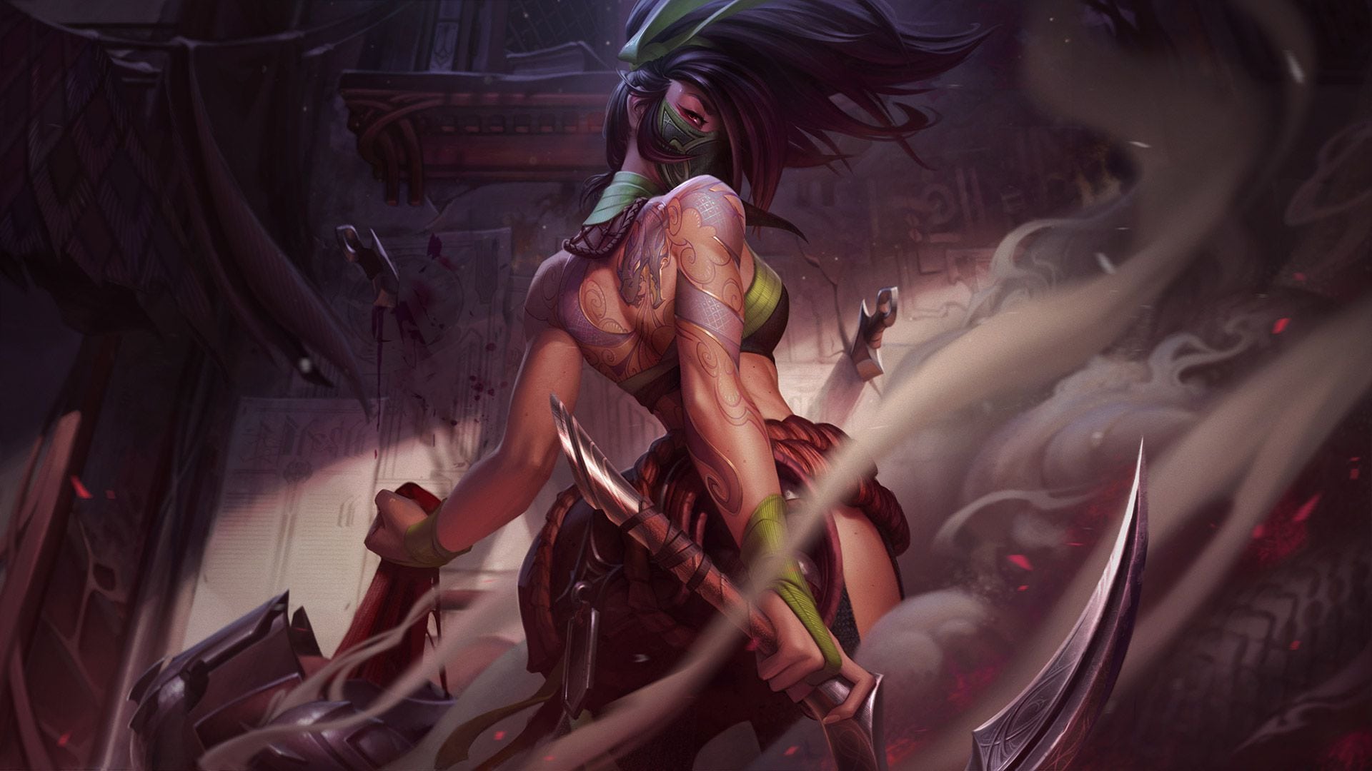 لعبة League of Legends تكشف عن تحديث Akali