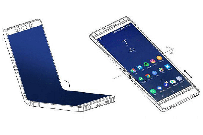 تسريب جديد Galaxy X قادم بشاشة 7 بوصة قابلة للطي من المنتصف!