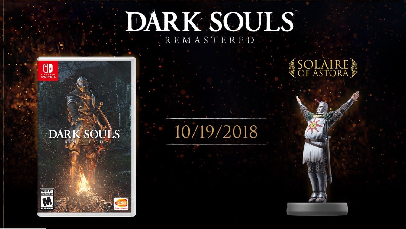 لعبة Dark Souls Remastered قادمة رسمياً الى Switch في أكتوبر!