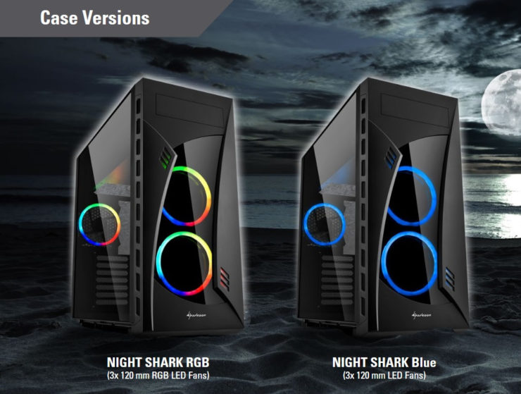 شركة Sharkoon تطلق الكيسة NIGHT SHARK بأربعة إصدارات مختلفة ومساحة داخلية كبيرة