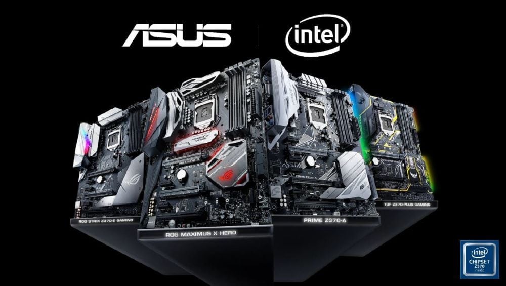 64 لوحة ASUS بشرائح Z370/H370/Q370/B360/H310 تدعم معالجات الجيل التاسع من إنتل