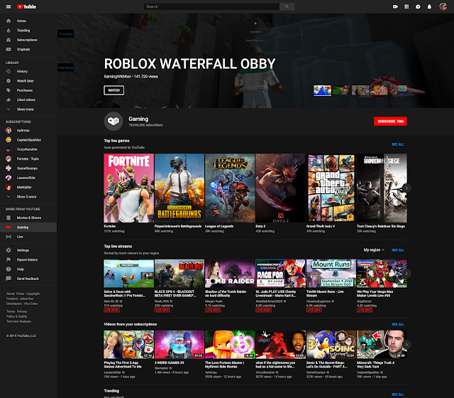 رسميًا.. YouTube Gaming سيتم ضمه للموقع الرئيسي وسيتم إيقاف التطبيق