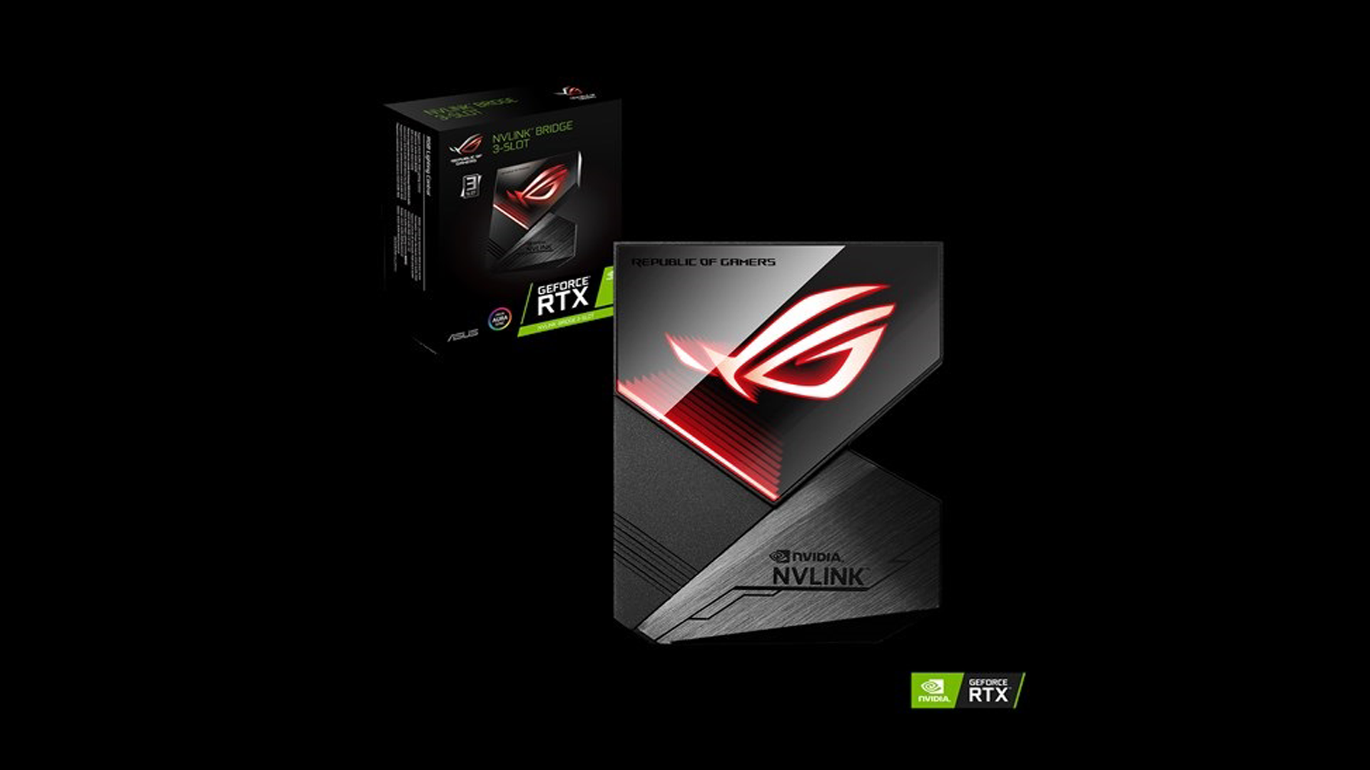 لدعم البطاقات الرسومية المتعددة...ASUS تقدم جسر ROG-NVLINK RGB