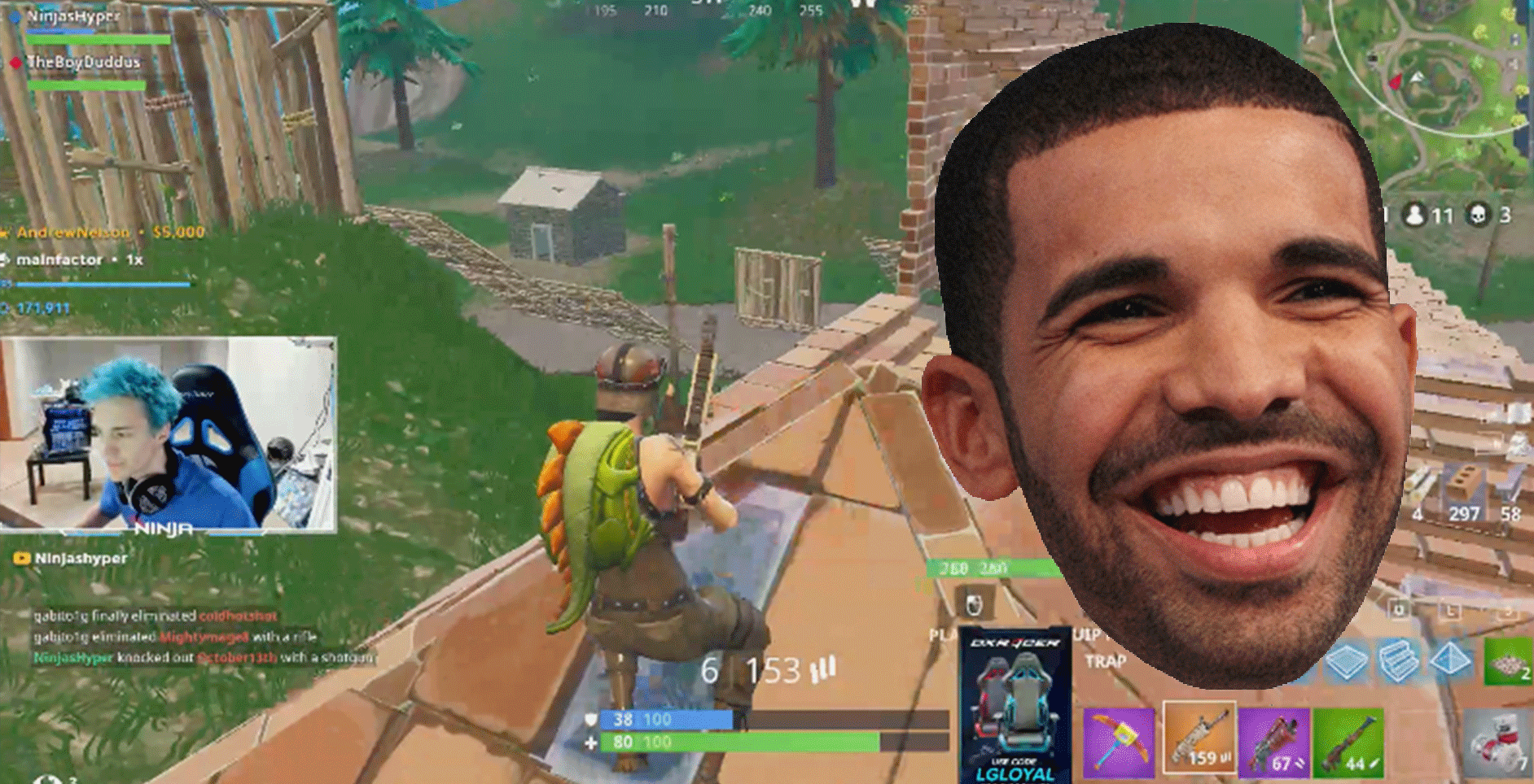 يبدو أن شخصًا ما اخترق حساب Fortnite الخاص بالمغني Drake