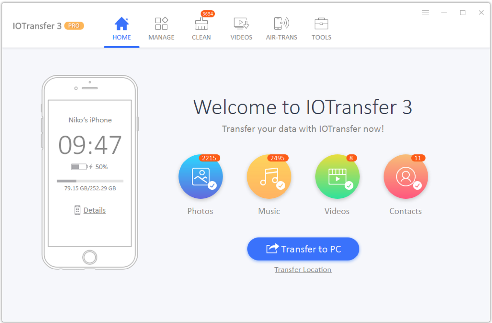تعرف على برنامج IOTransfer 3 أداتك السحرية لإدارة ملفات هواتف iPhone على الحاسب الشخصي