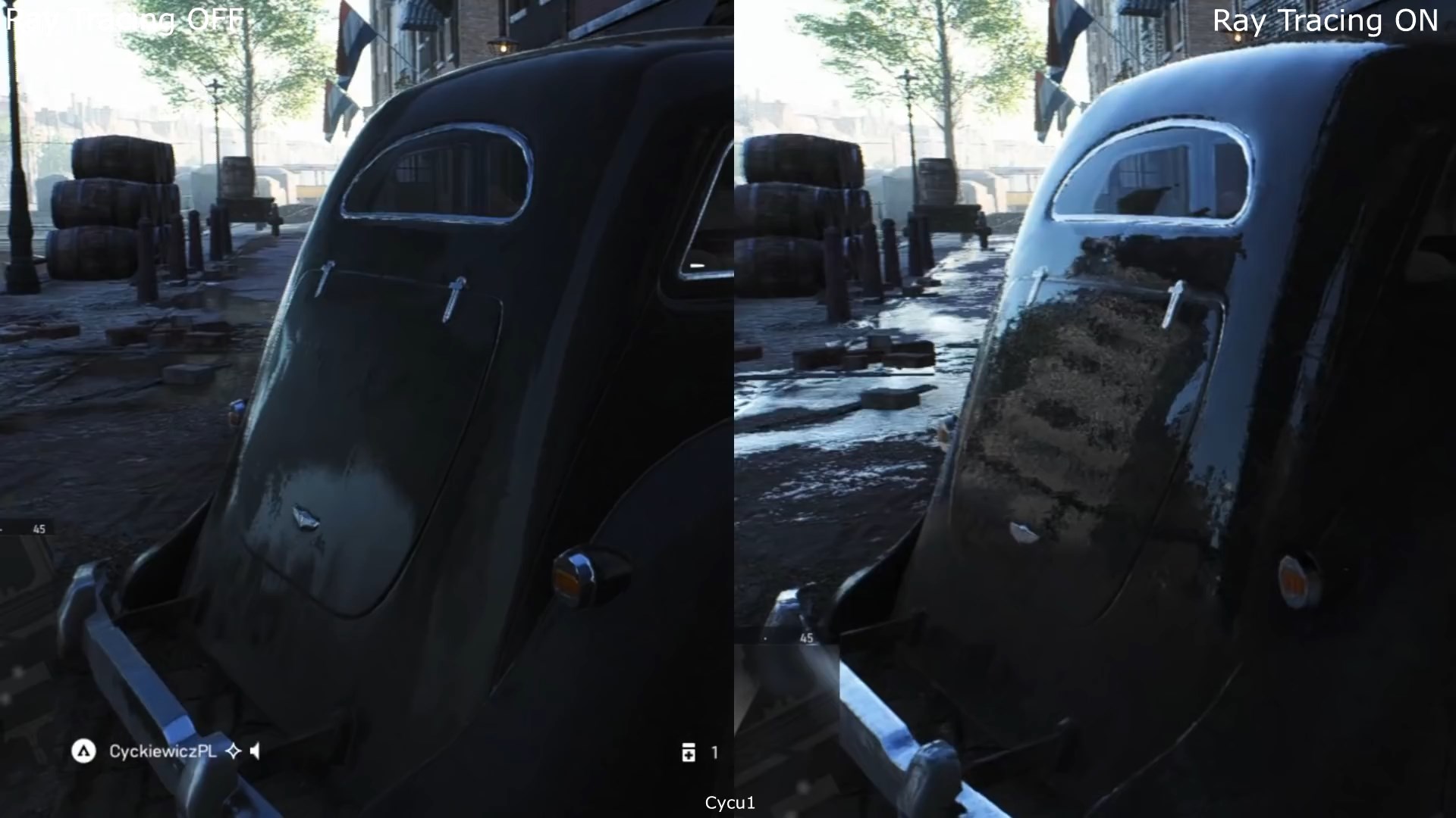 RTX on vs off 