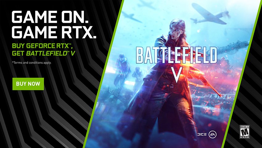 شركة NVIDIA تقدم نسخة مجانية من Battlefield V مع بطاقات GeForce RTX