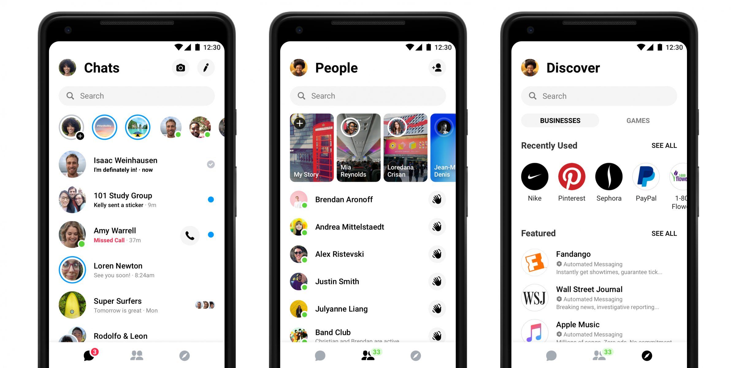 فيس بوك تبدأ في إرسال تحديث جديد لواجهة Messenger