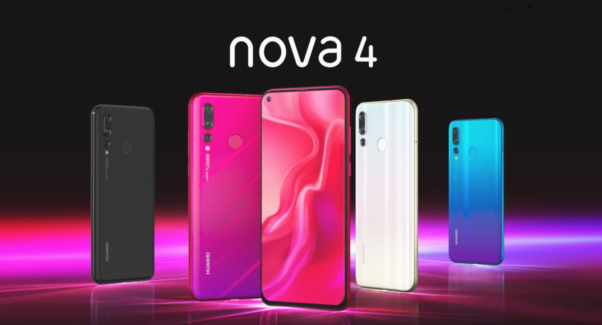رحّب بهاتف HUAWEI Nova 4 الجديد والأنيق - الشاشة الأولى في الإمارات بشاشة عرض كاملة