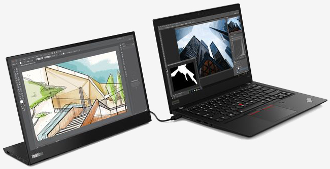 Lenovo تطرح شاشتها المحمولة ThinkVision M14 مع دعم USB-C