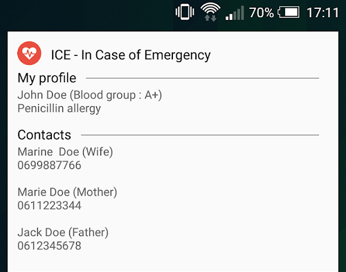قُم بتأمين نفسك وعائلتك بضبط إعدادات نمط الطوارئ بهذه الطرُق والتطبيقات تطبيق ICE - In Case of Emergency