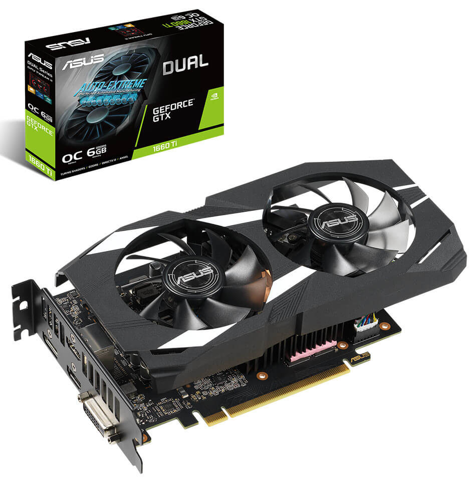 ASUS تكشف عن سلسلة بطاقات GeForce GTX 1660 Ti الخاصة بها ASUS DUAL GeForce GTX 1660 Ti