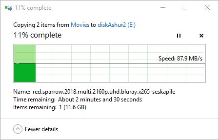 iStorage Secure SSD - Sequintial Write