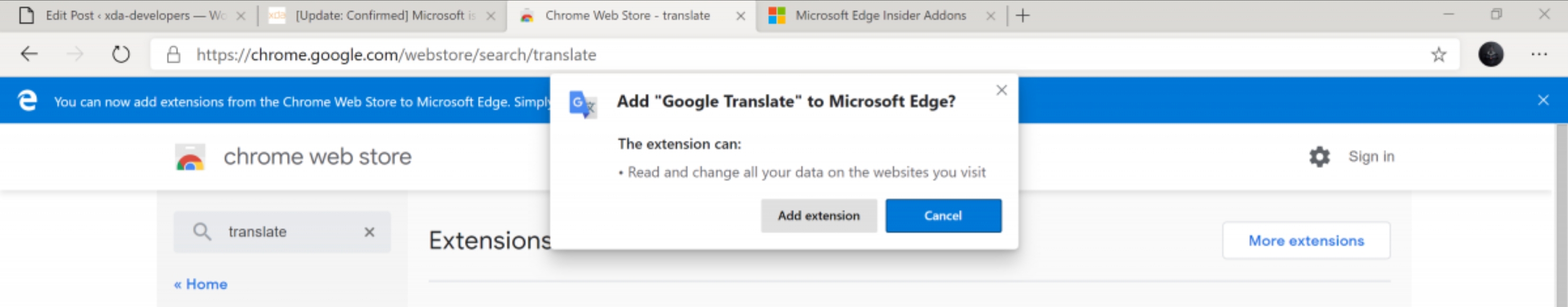 شاهد الصور الأولى المسربة لمتصفح مايكروسوفت الجديد المبني على نواة متصفح Chrome