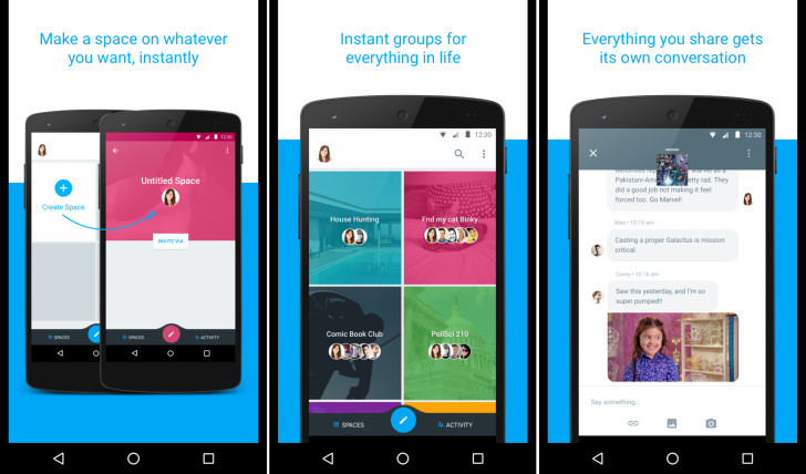 تطبيق Google Spaces – (2016 – 2017)