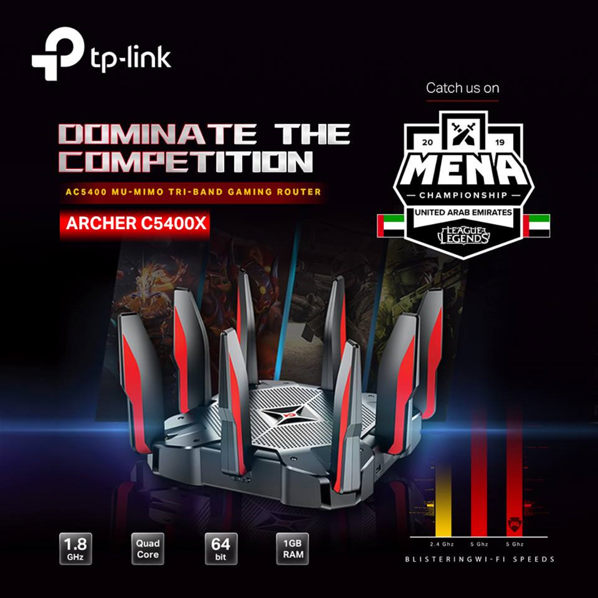 شركة TP-Link تشترك مع Gamers Hub لرعاية بطولة League of Legends في الشرق الأوسط وشمال إفريقيا لعام 2019