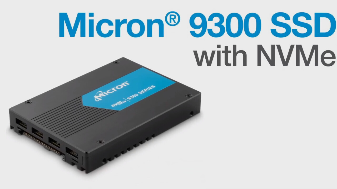 بحجم يصل إلى 15TB! شركة Micron تقدم قرصها الجديد 9300NVMe SSD U.2