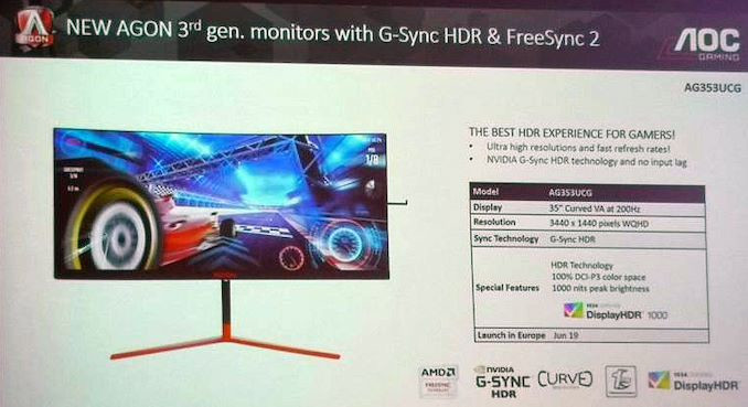 AOC تحضّر سلسلة شاشات AGON 353 الجديدة بدقة 4K وتردد 200Hz