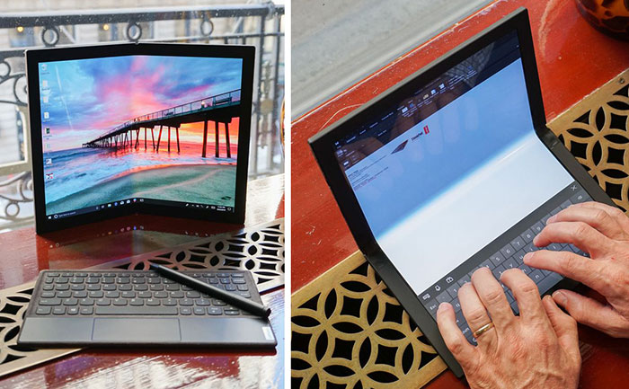 ألقي نظرة على أول جهاز محمول بالعالم بشاشة متكاملة قابلة للطي من Lenovo!
