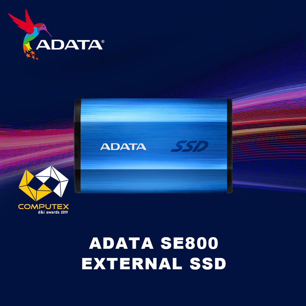 معرض Computex19: قرص ADATA HD770G/SE800 SSD يحصلان على جائزة Computex d&i