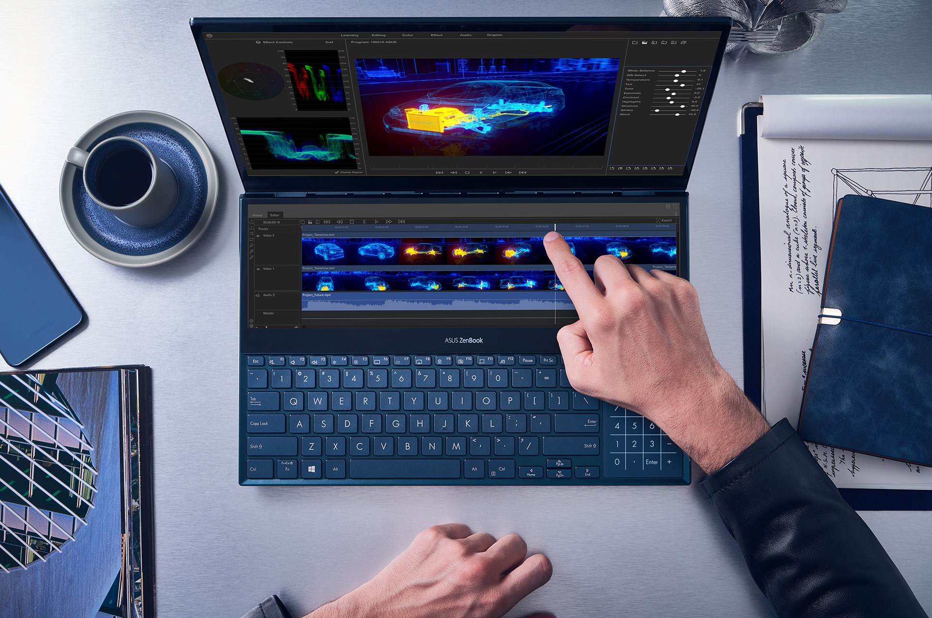 معرض Computex19: الإعلان عن حاسب ZenBook Pro Duo من Asus مع شاشة ثانوية ثورية
