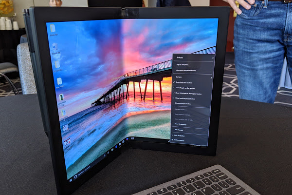 ألقي نظرة على أول جهاز محمول بالعالم بشاشة متكاملة قابلة للطي من Lenovo!