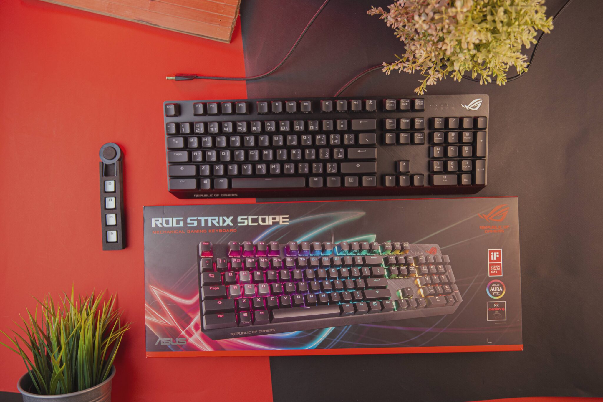 ASUS تعيد إطلاق لوحة ROG Scope لكن بمفاتيح ROG RX الجديدة لأول مرة!