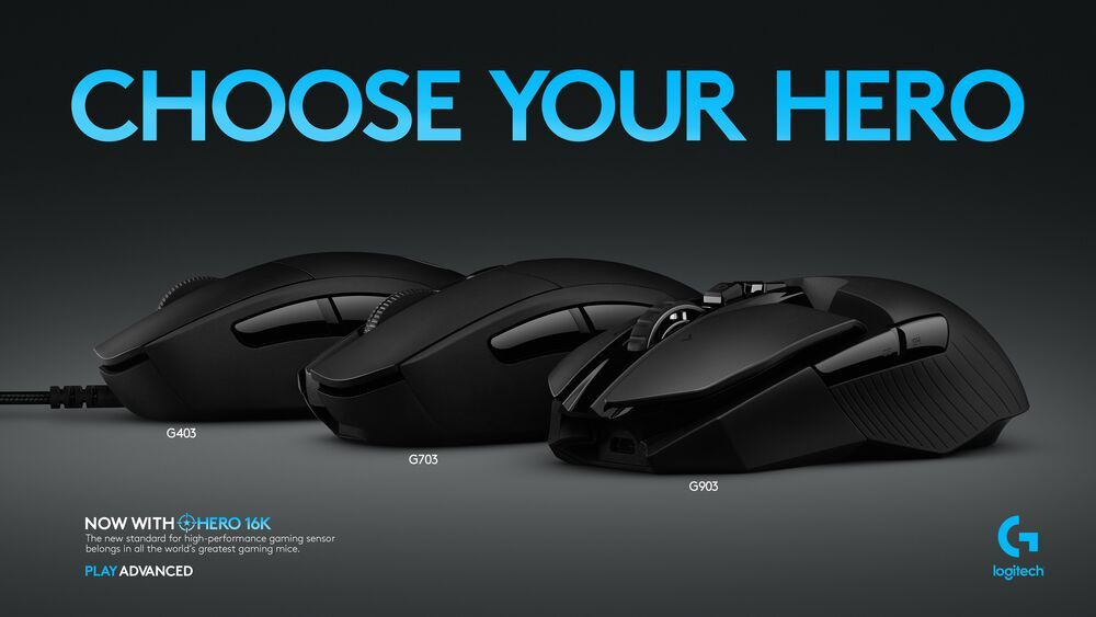 Logitech تقوم بتحديث 3 ماوسات جيمنج لتعمل بـHERO 16K Sensor