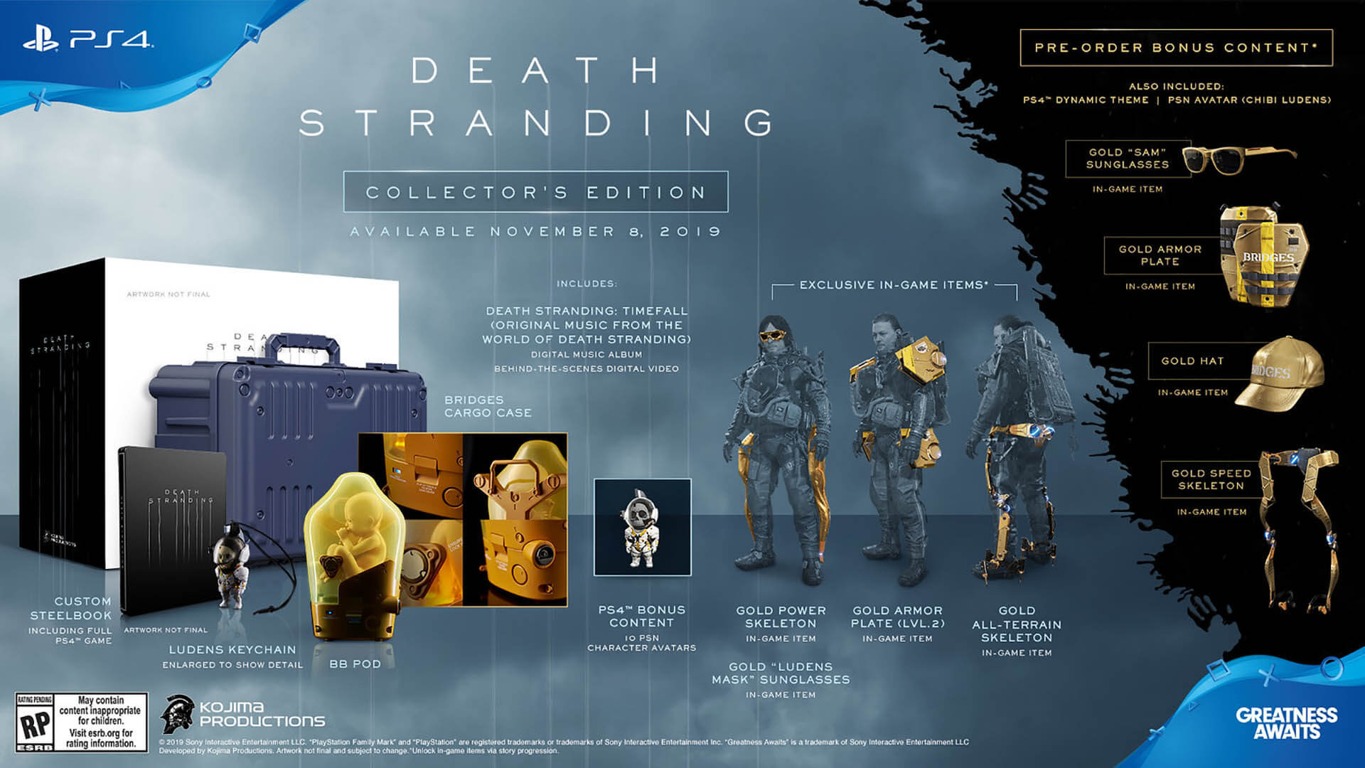 تعرف على جميع محتويات نسخ Death Stranding المختلفة، تحفة Hideo Kojima الجديدة death stranding hideo kojima editions