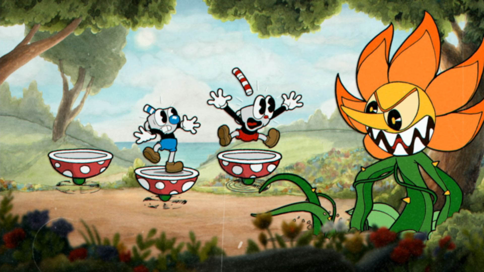 لعبة Cuphead سوف تتاح في سيارات Tesla الذكية، فهل يقتحم Elon Musk عالم الألعاب؟! cuphead elon musk tesla edition
