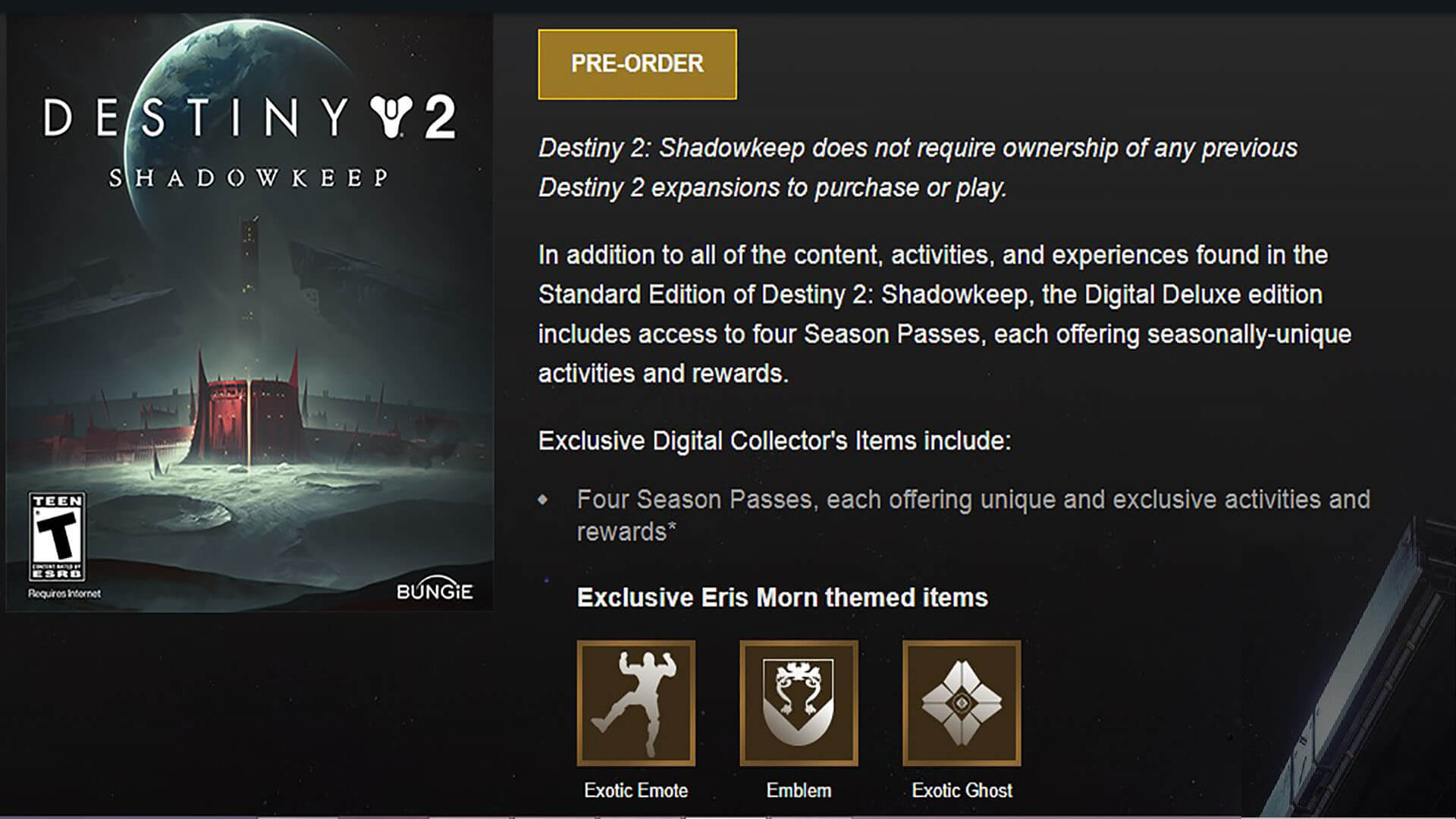 destiny 2 shadowkeep new light bungie
