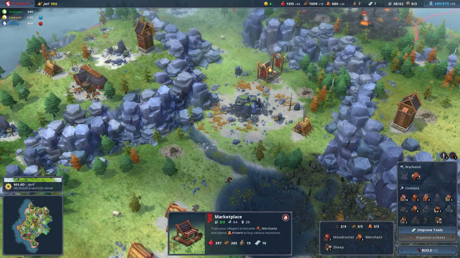 اللعبة الاستراتيجية Northgard قادمة على منصة PlayStation 4 هذا العام، إعرف التفاصيل الأن northgard shiro games playstation edition