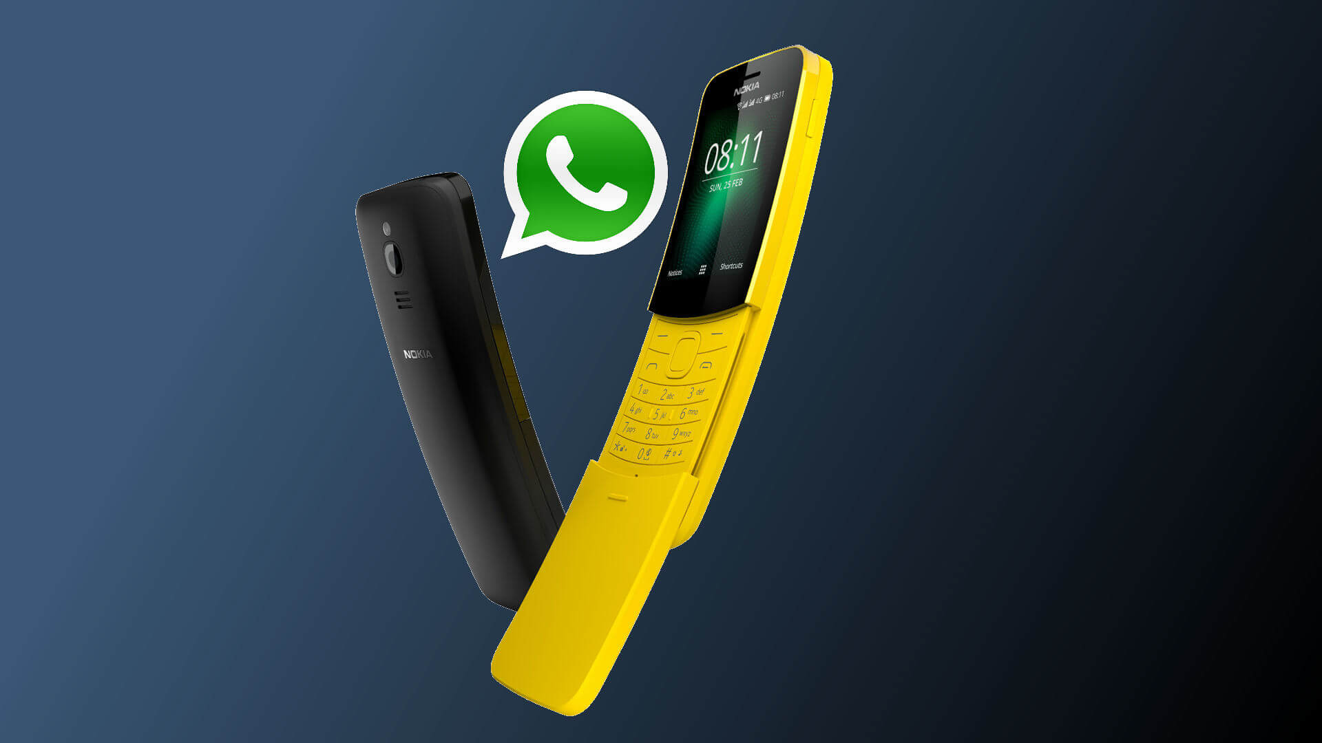 هاتف Nokia 8110 4G الاقتصادي يحصل على تطبيق WhatsApp