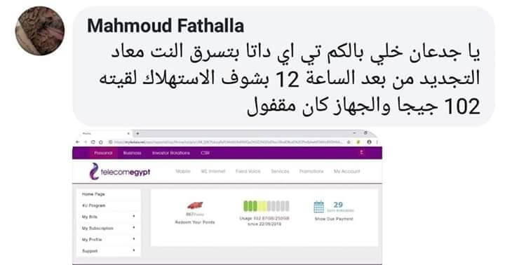المصرية للاتصالات WE TE Data الانترنت
