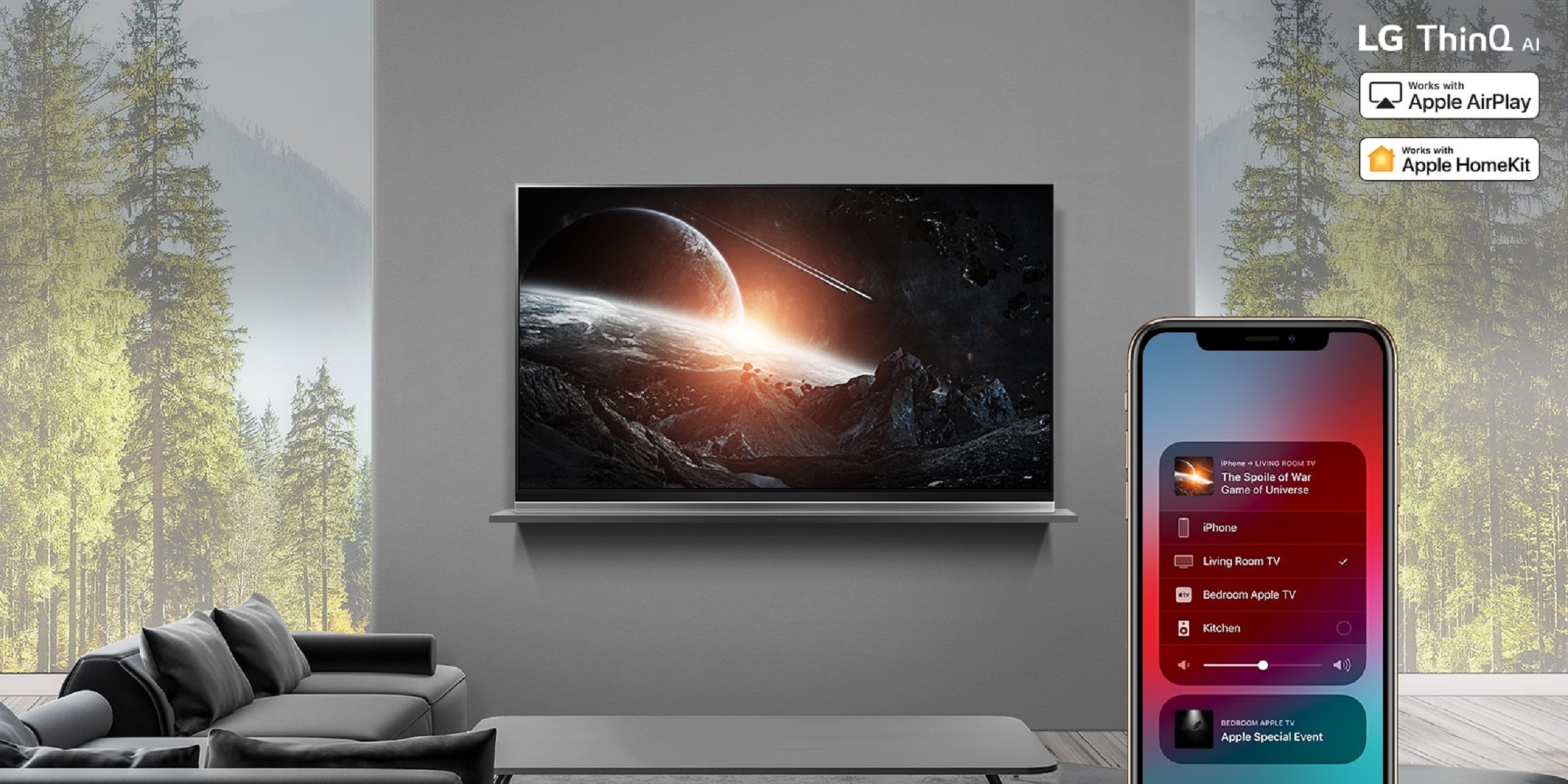 إل جي تطلق دعم APPLE AIRPLAY 2 لتلفزيونات THINQ AI لتكون أول مُصنّع تلفزيونات في العالم يدعم تطبيق HOMEKIT