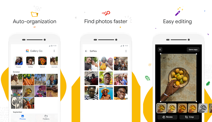 تطبيق Gallery Go من جوجل لإدارة الصور وتعديلها في هواتف الفئة الاقتصادية