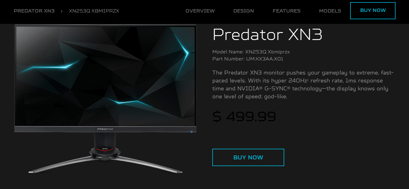 شاشة Acer Predator