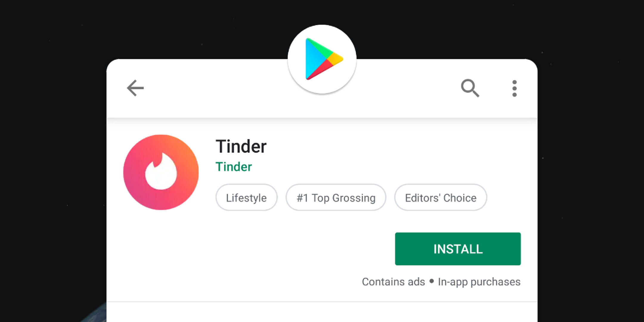 تطبيق Tinder يُزيل الدفع عبر Play Store اعتراضاً على سياسية جوجل المالية