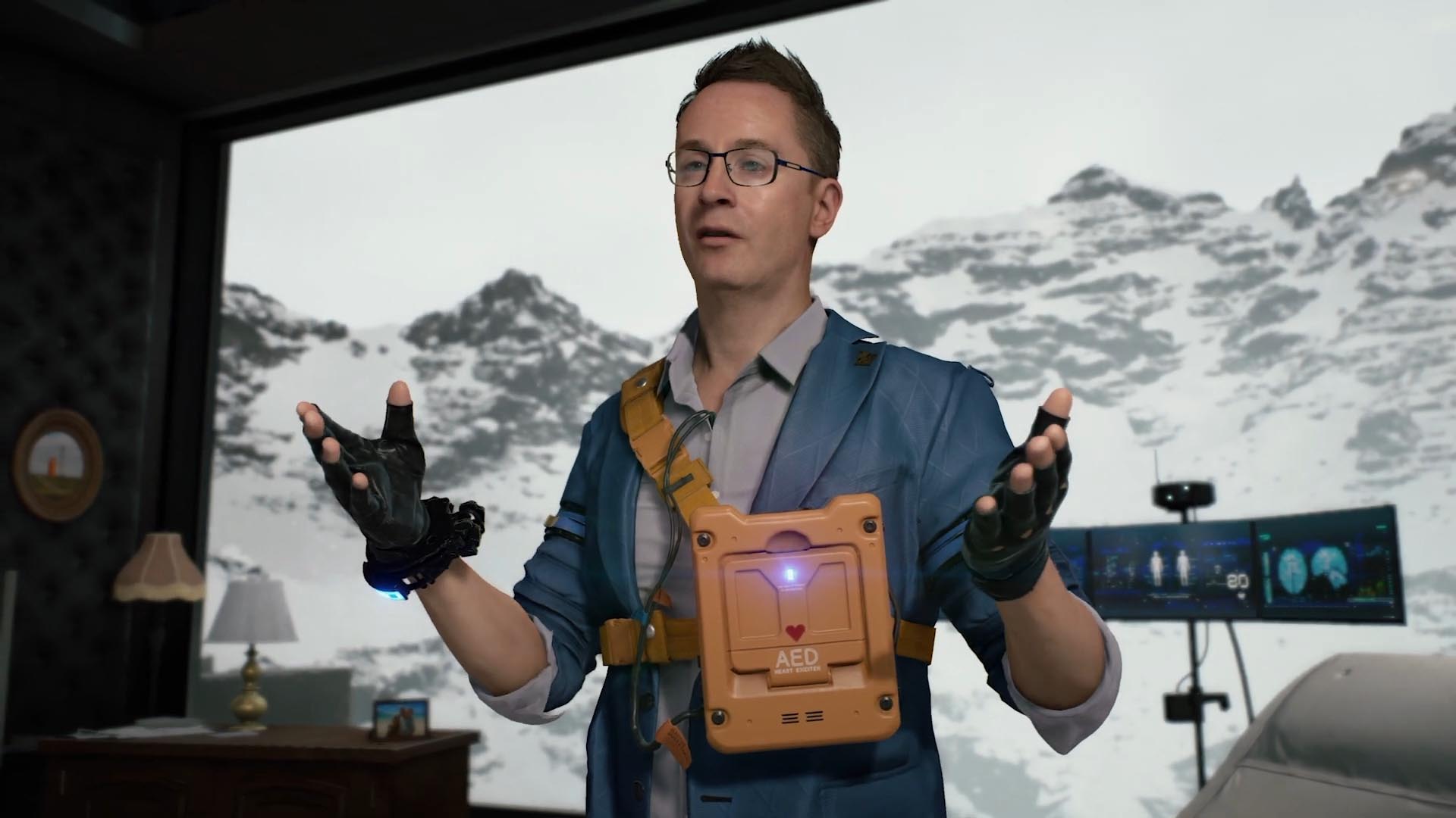 death stranding hideo kojima heartman character
