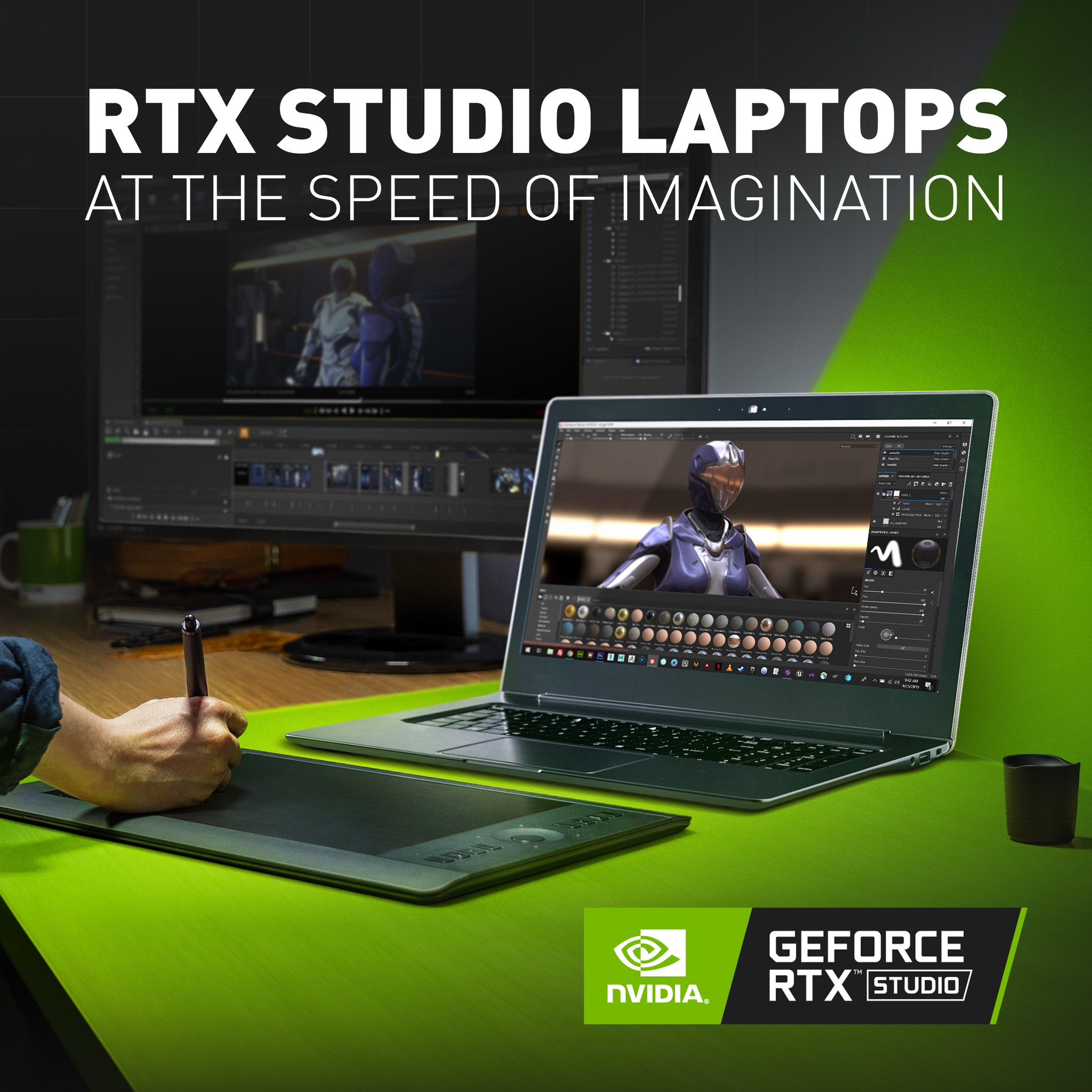 إنفيديا تعلن عن إطلاقها لأجهزة RTX Studio للمصممين وأصحاب الأعمال!